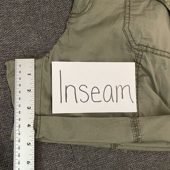 NEW Khakis & Company Roll Tab Khaki Bermuda Shorts Army Green 7" Inseam Sz 8 - Picture 8 of 10